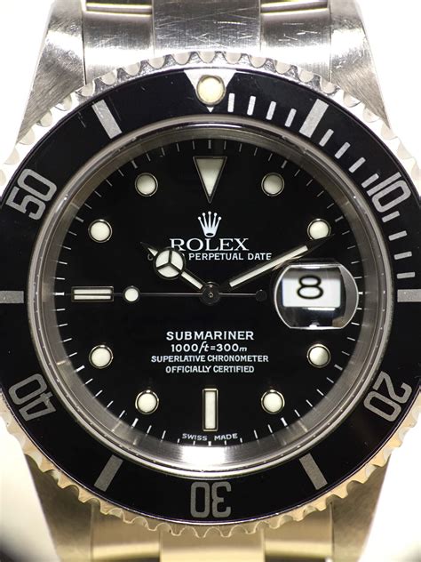 rolex submariner 2001 model|rolex 16610 submariner chisholm hunter.